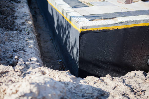 Residential Exterior Waterproofing installation at a Lucerne, IN home by SJ Waterproofing Pros